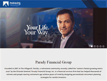 Tablet Screenshot of paradyfinancial.com